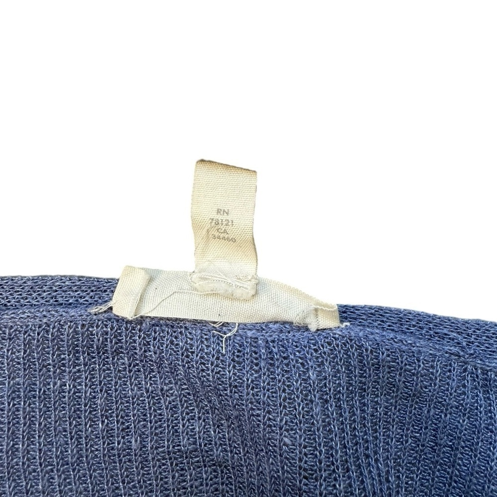 Eileen Fisher Linen Blend Tunic Top Lightweight, Size Medium Blue - Picture 4 of 5